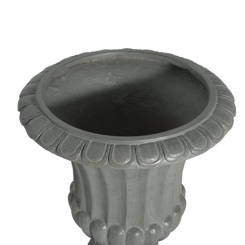 Outdoor Garden Urn Planter, Gray by HouseOfZazla