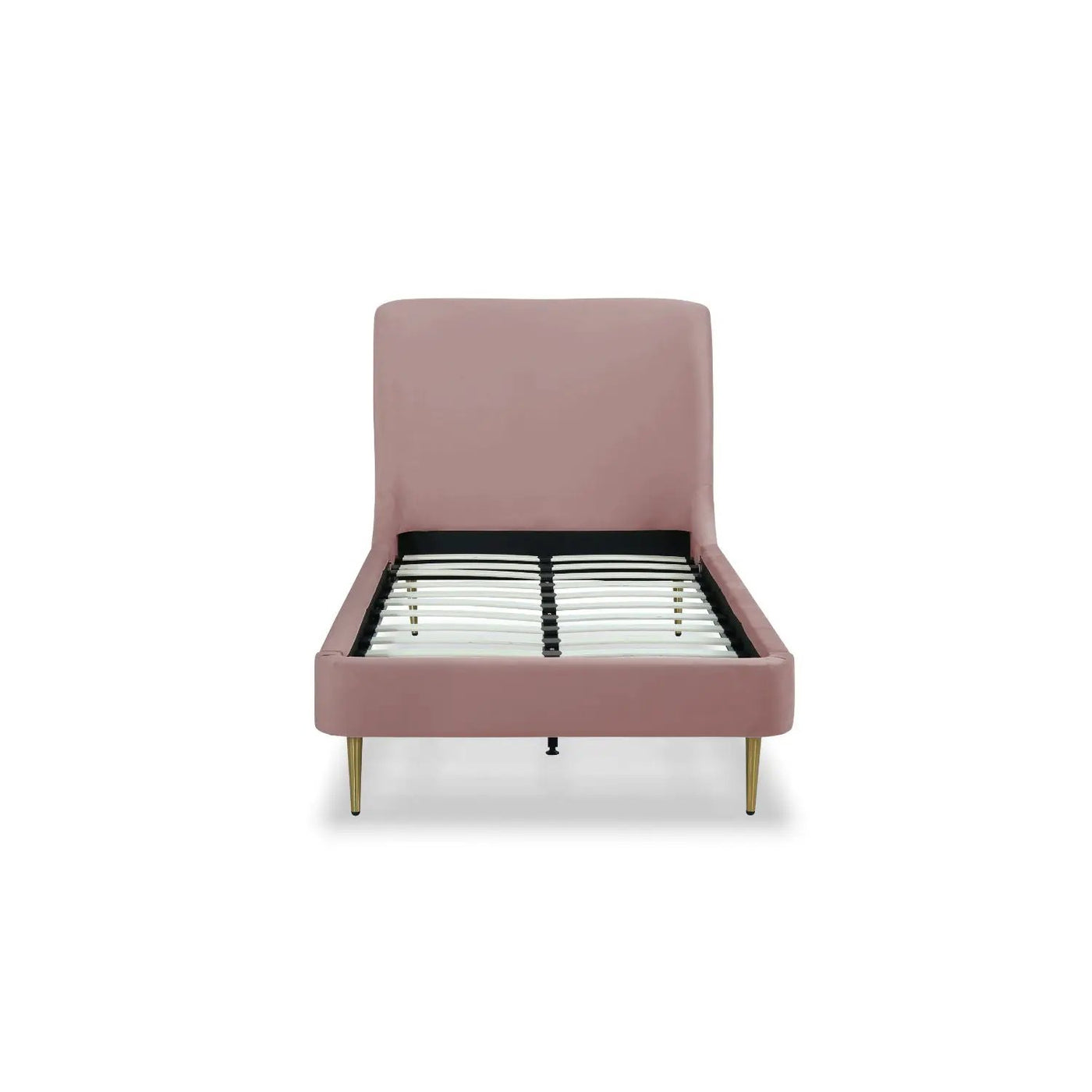 Mid-Century Modern Upholstered Bed With Curved Headboard by HouseOfZazla