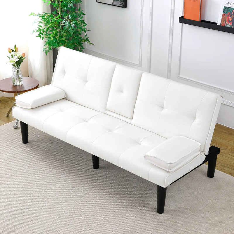 Sofa Bed With Foldable Design And Cup Holder by HouseOfZazla