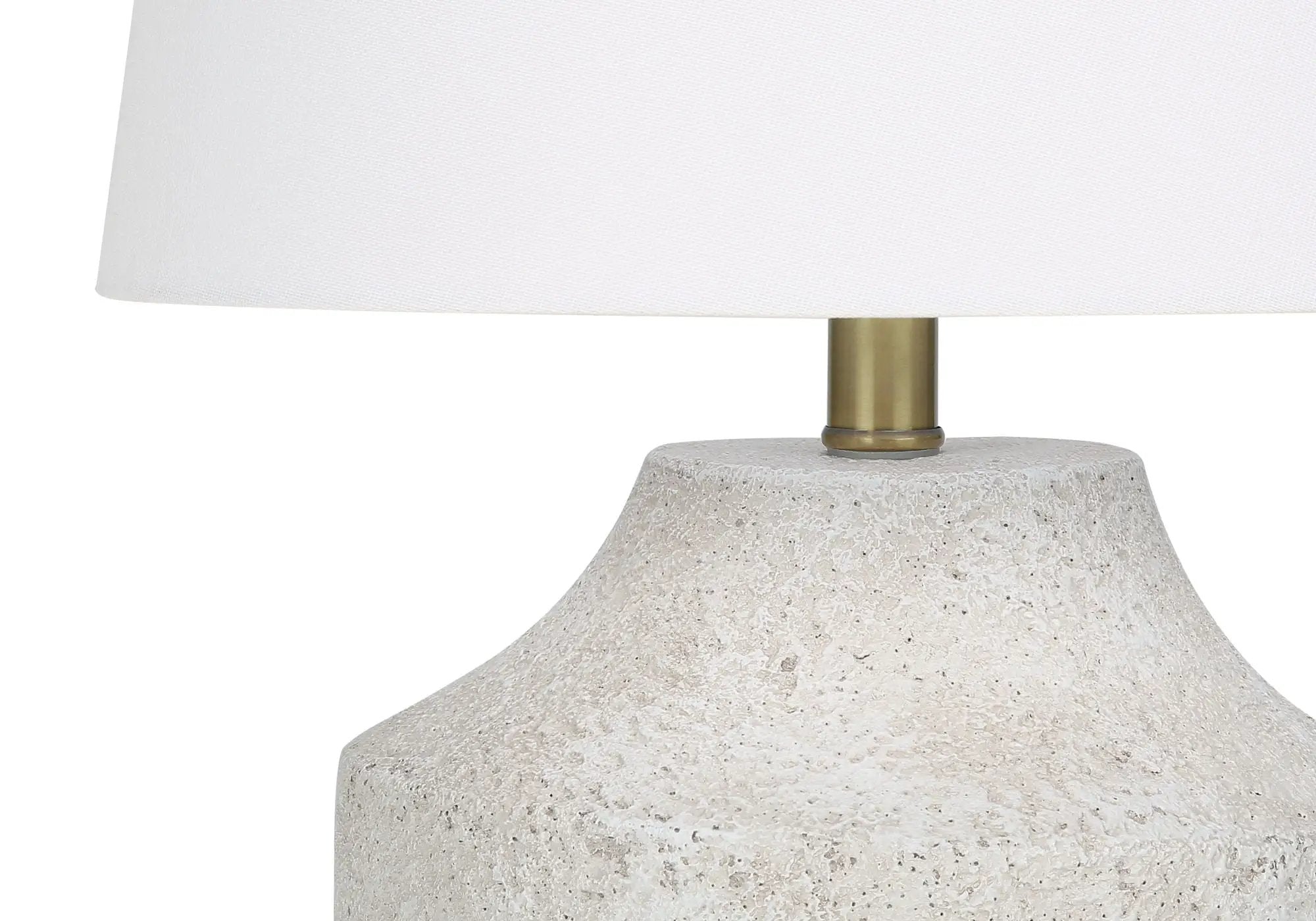 Lighting, Modern Table Lamp, Concrete - Cream by HouseOfZazla