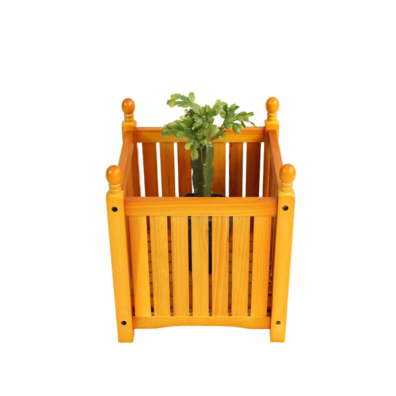 Square Outdoor Flower And Herb Pot - Teak by Unique Piece Furniture