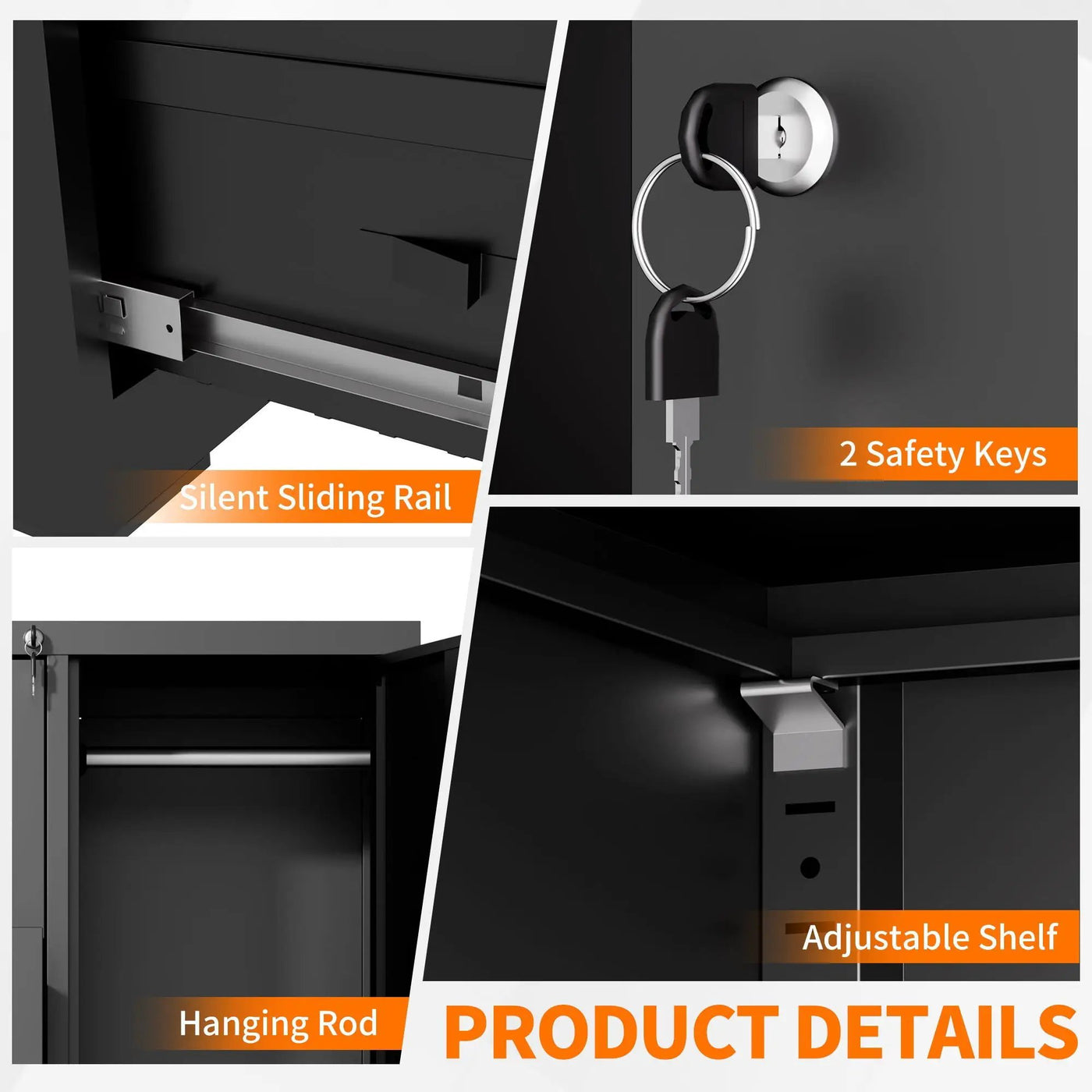 Storage Vertical Filing Cabinet With Lock by HouseOfZazla