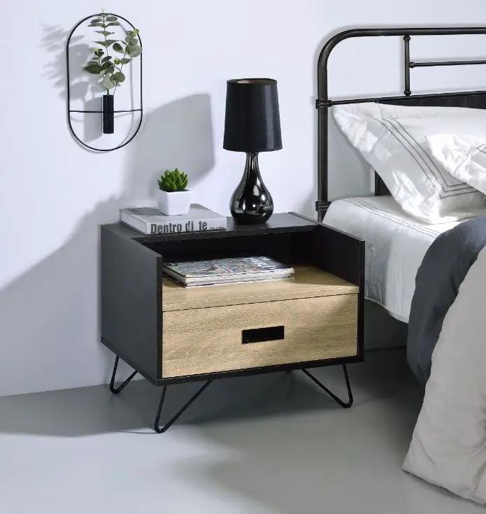 Melkree - Accent Table - Oak & Black by Unique Piece Furniture