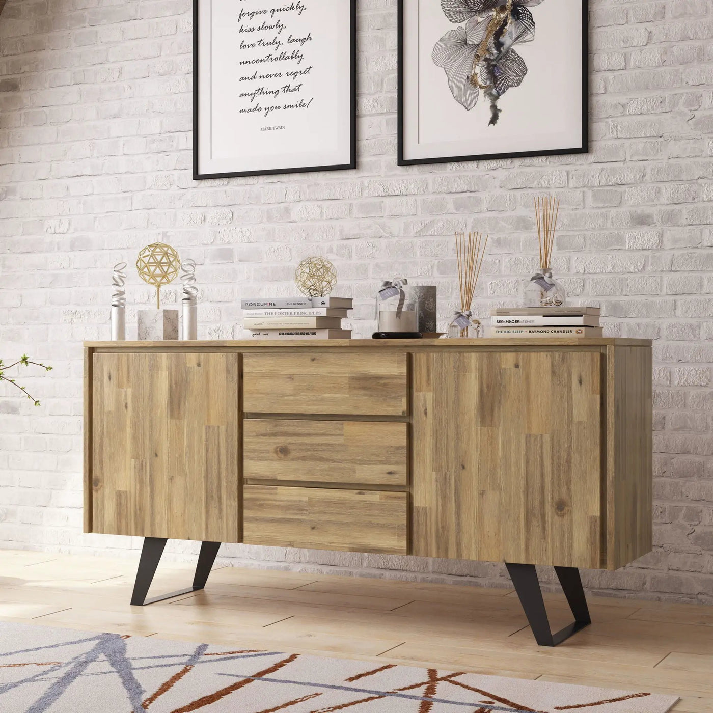 Lowry - Modern Industrial Sideboard Buffet by HouseOfZazla