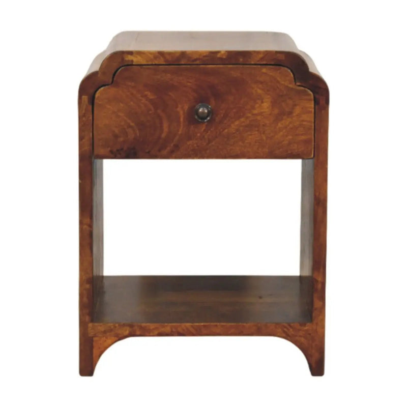 Newton - Nightstand With A Drawer And Open Shelf by HouseOfZazla