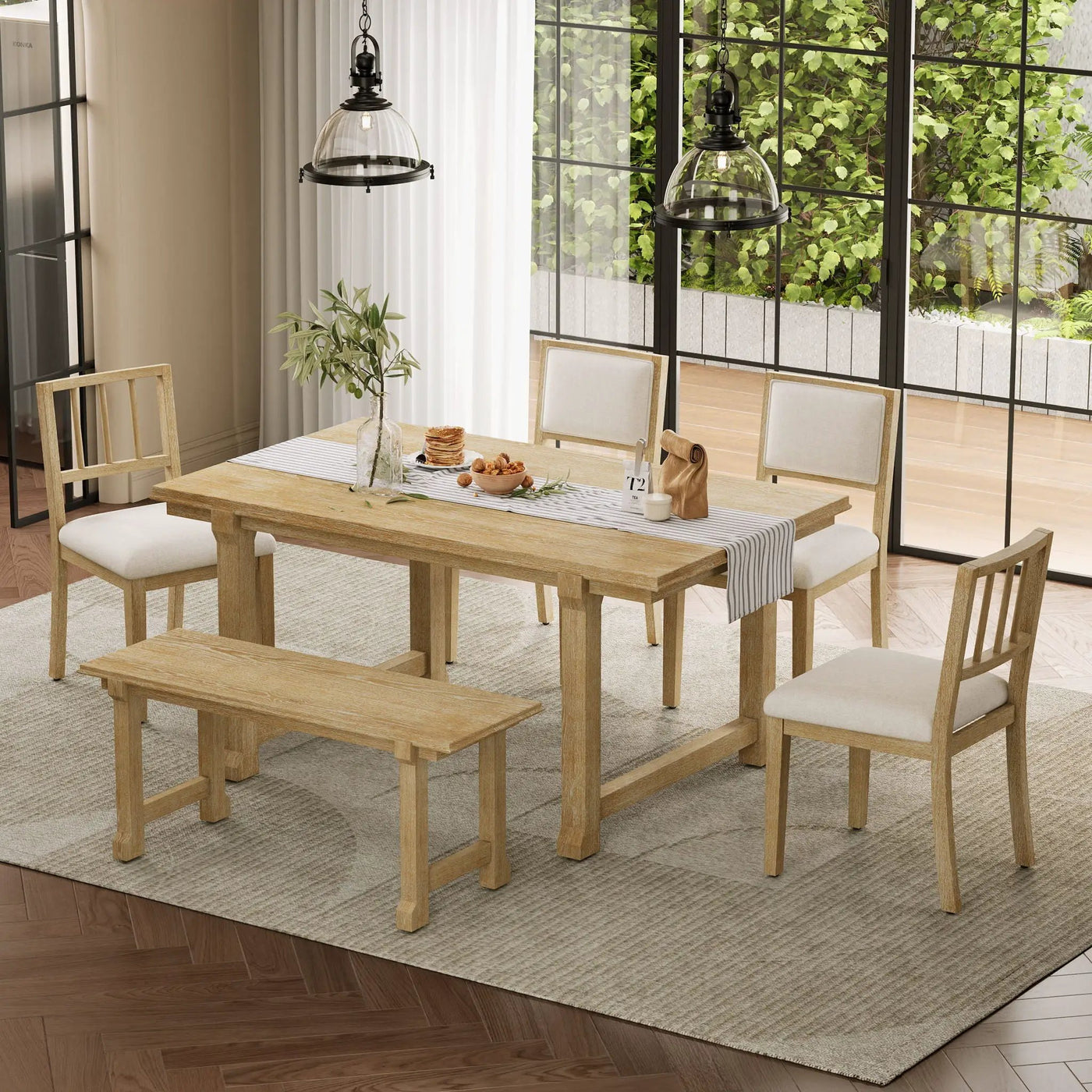 6 Piece Kitchen & Dining Room Furniture by Unique Piece Furniture