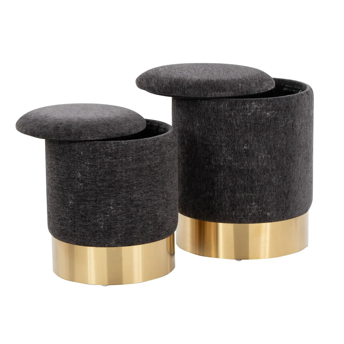 Marla - Contemporary Nesting Ottoman Set by HouseOfZazla