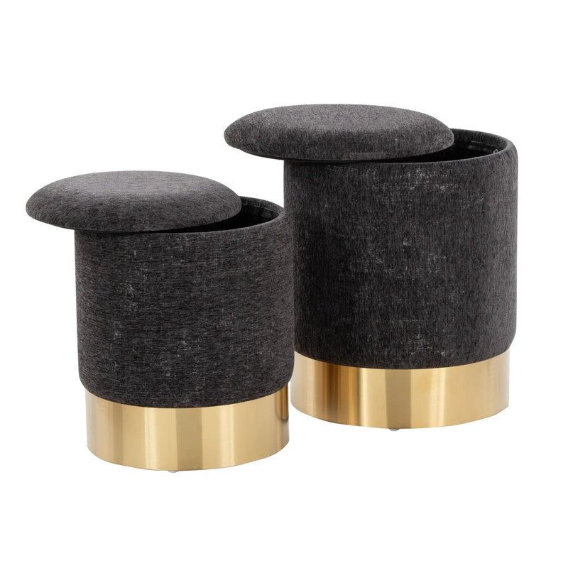 Marla - Contemporary Nesting Ottoman Set by Unique Piece Furniture