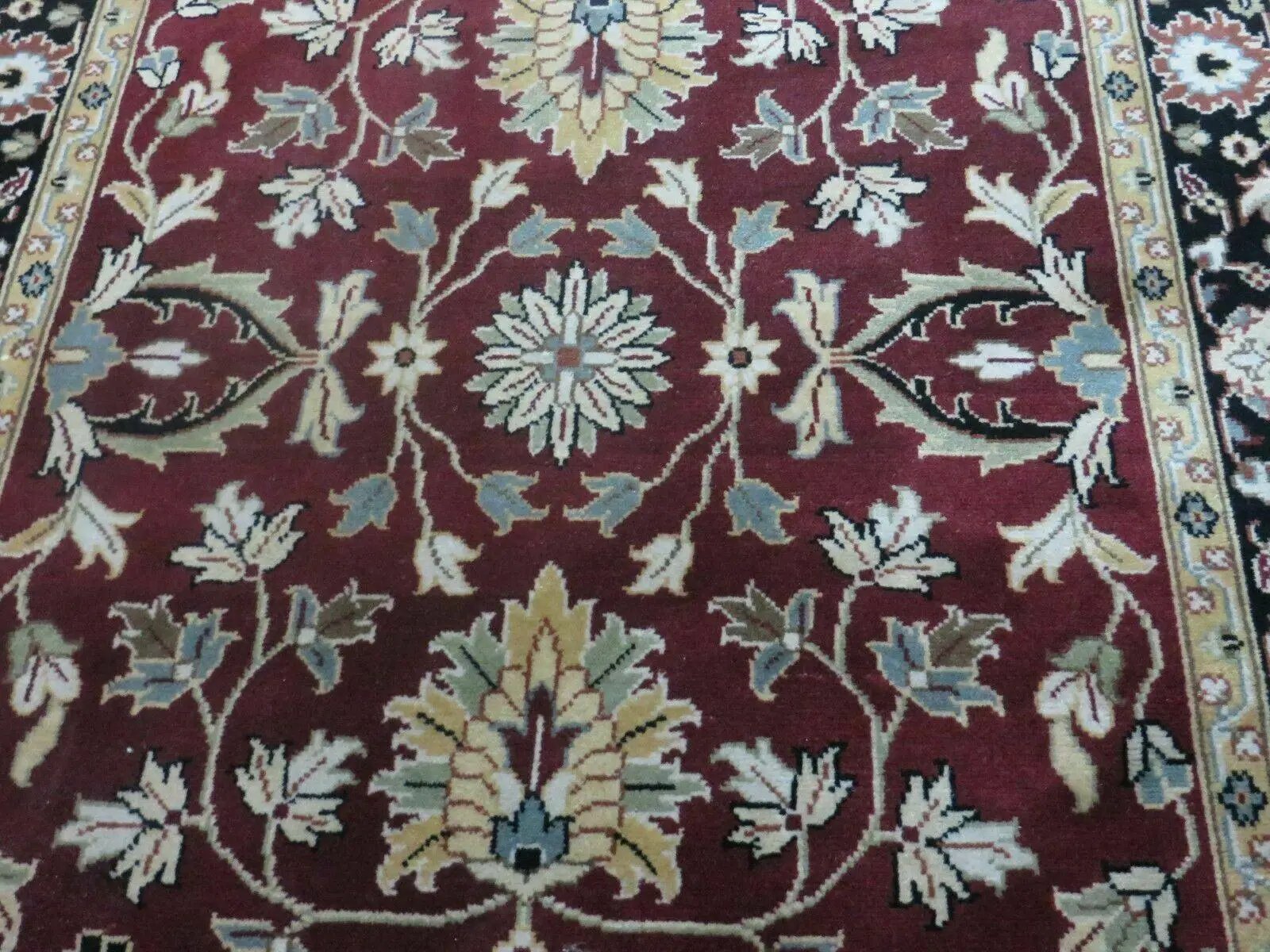 4' X 6' Handmade Finely Knotted Indian Agra Pattern Wool Rug Nice by Jewel Rugs