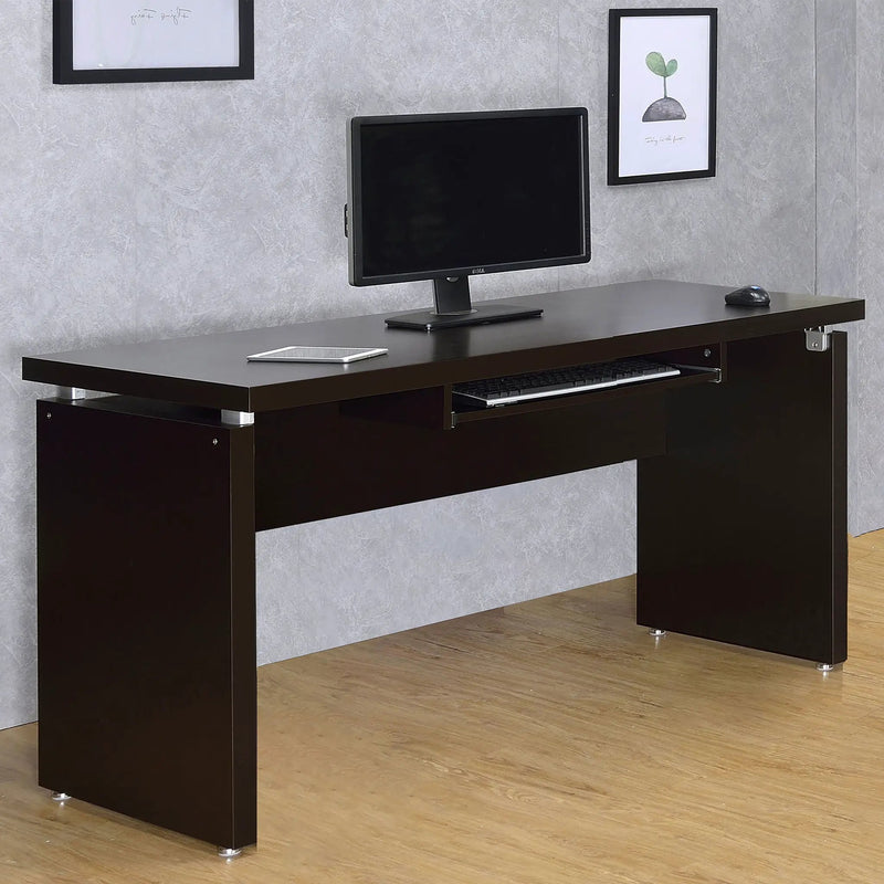 Skylar 55-inch Computer Desk with Keyboard Drawer Cappuccino by Unique Piece Furniture