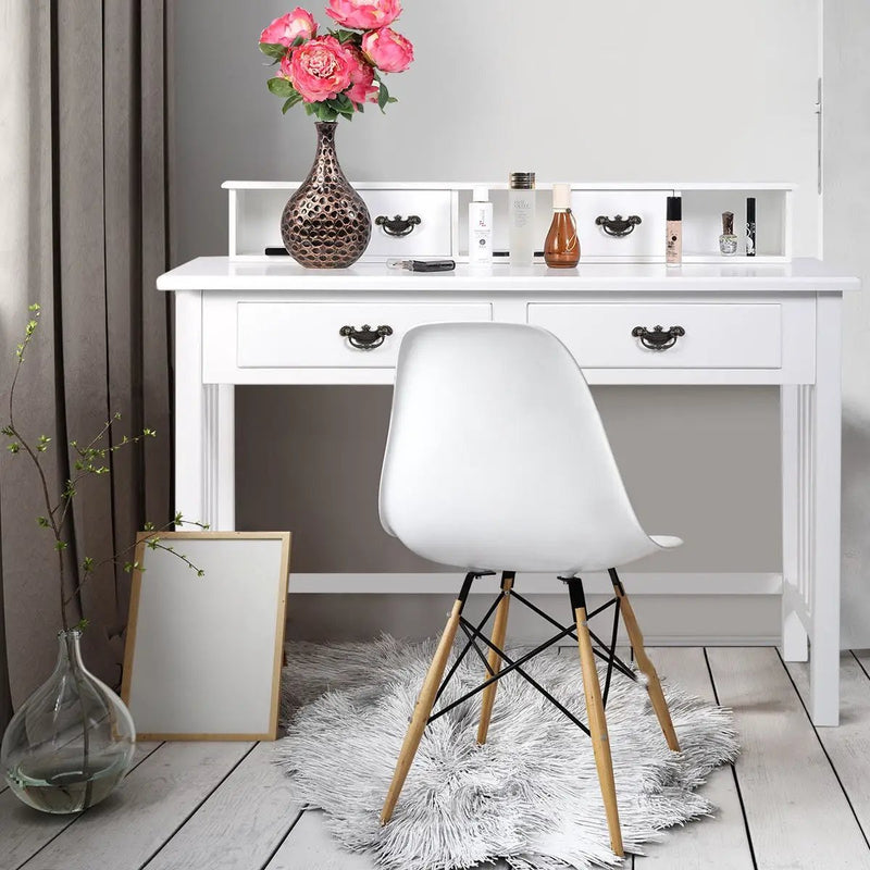 Home Office Writing Desk with 4 Drawer Computer Study Table by DirectDeals
