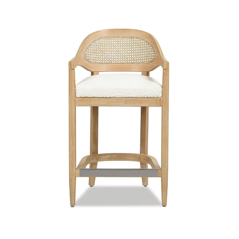 Americana - Mid-Century Modern Cane Back Counter Stool by HouseOfZazla