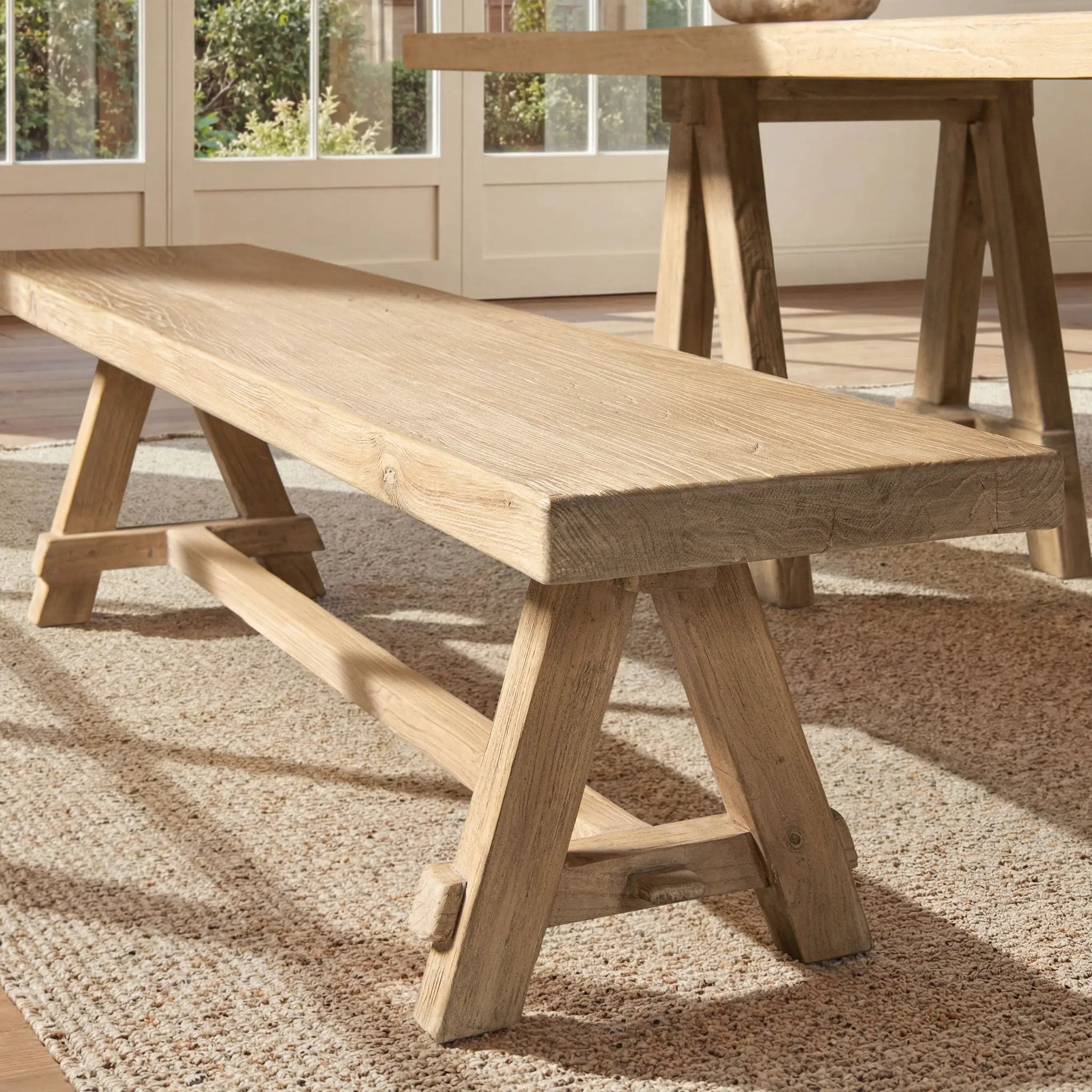 Hawthorne - Dining Bench - Natural by HouseOfZazla