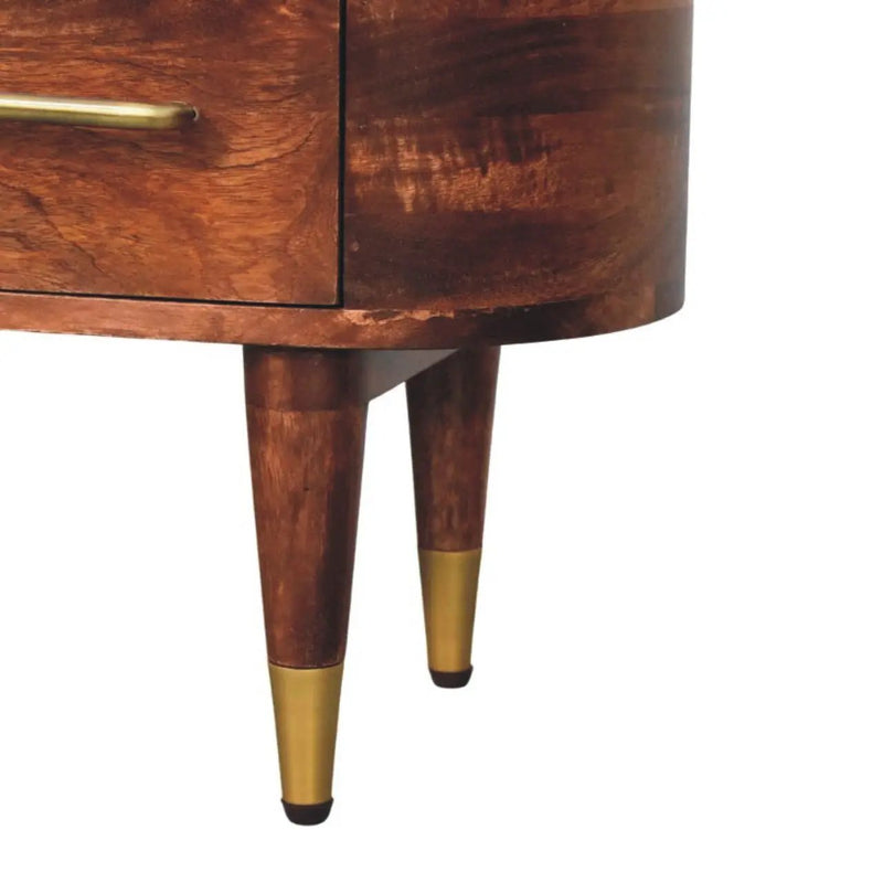 Solid Wood Two-Drawer Open-Slot Media Unit by HouseOfZazla