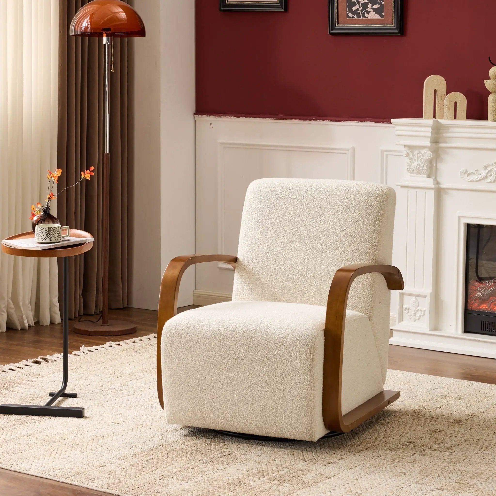 360° Swivel Accent Chair - Beige by HouseOfZazla
