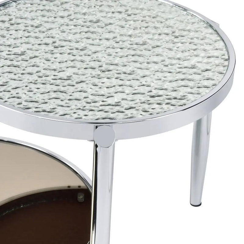 Abbe - Coffee Table - Glass & Chrome by Unique Piece Furniture