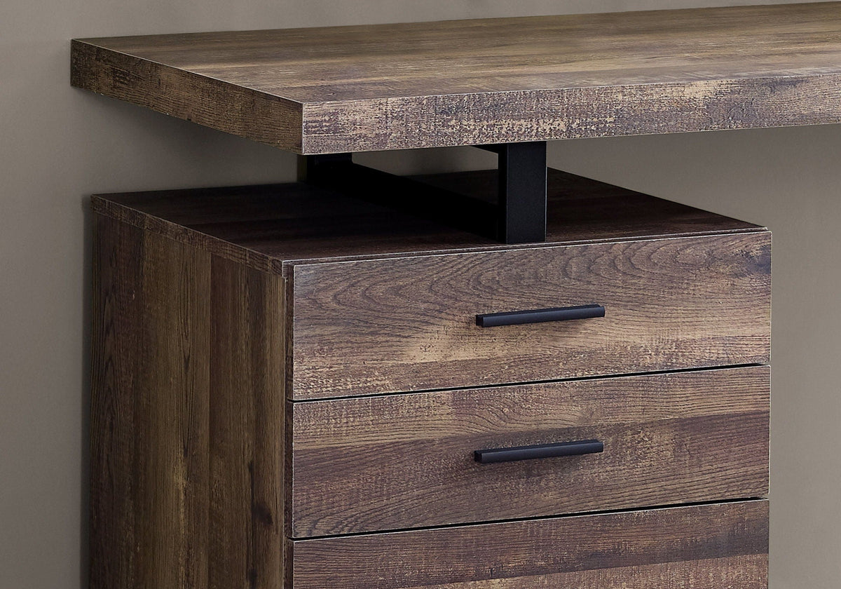 Reversible Computer Desk with Storage Drawers - Multiple Colors, photo 21 of 28
