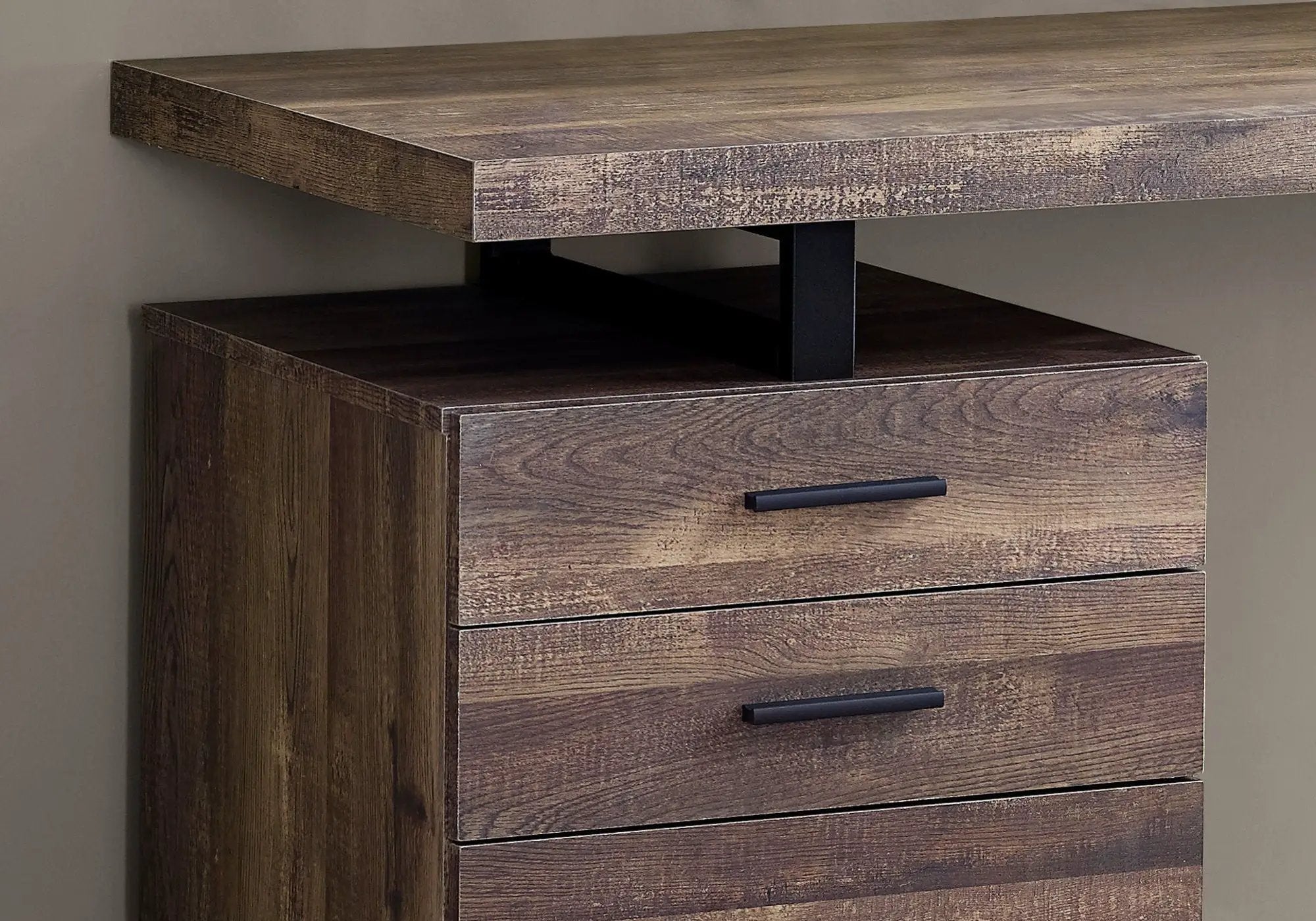 Computer Desk For Home Office, Left or Right Setup with Storage Drawers by HouseOfZazla