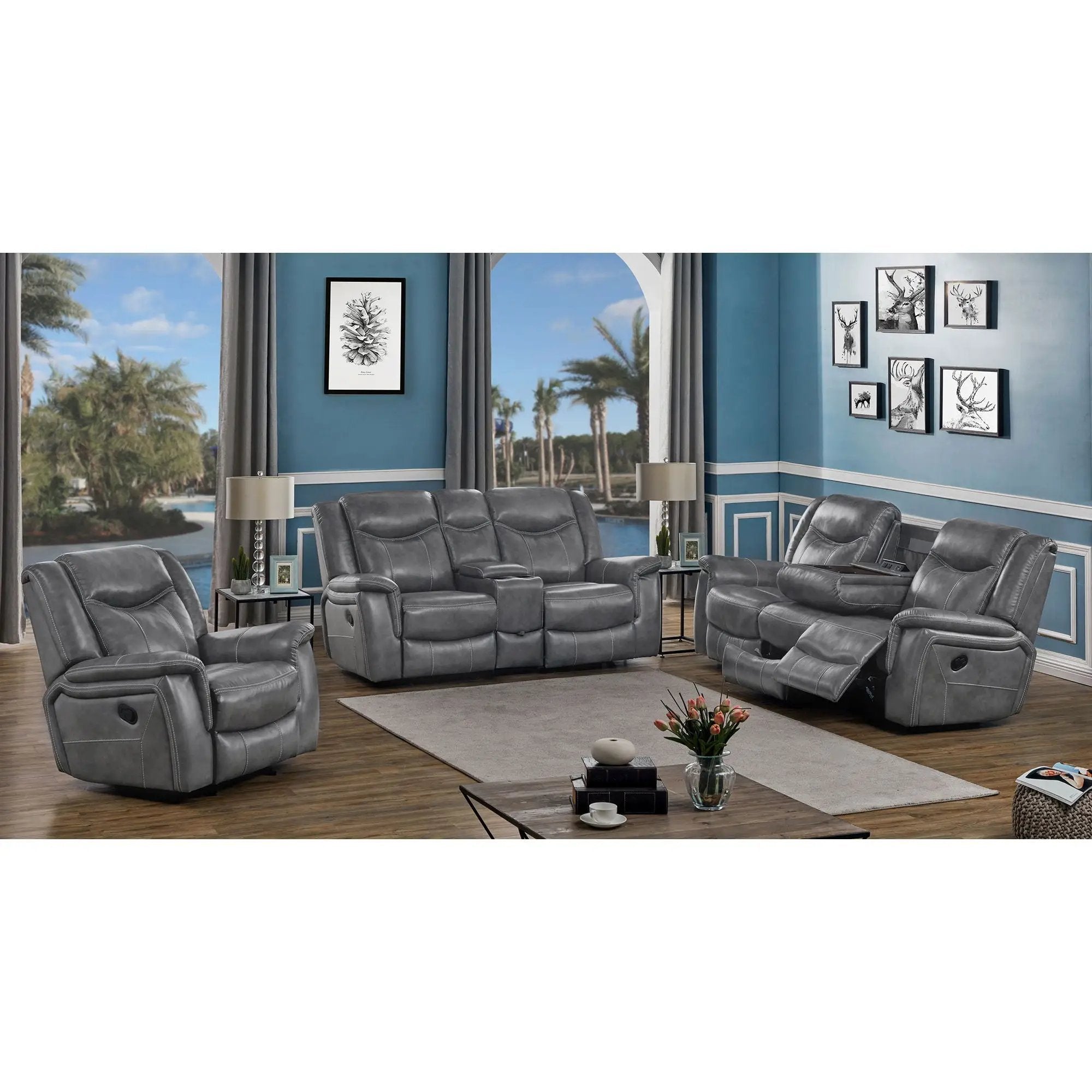 Masley - Reclining Living Room Set by HouseOfZazla