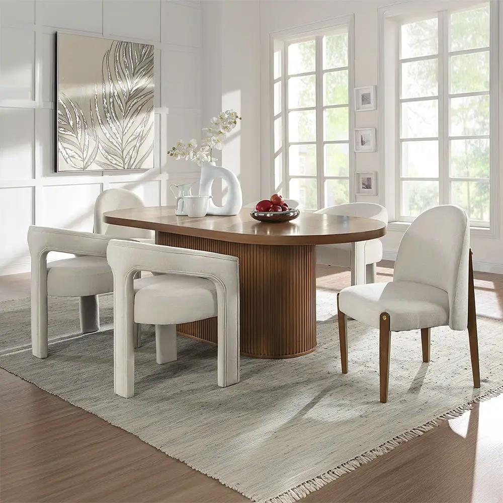 Gamarya - Side Chair (Set of 2) - White Chenille by Unique Piece Furniture