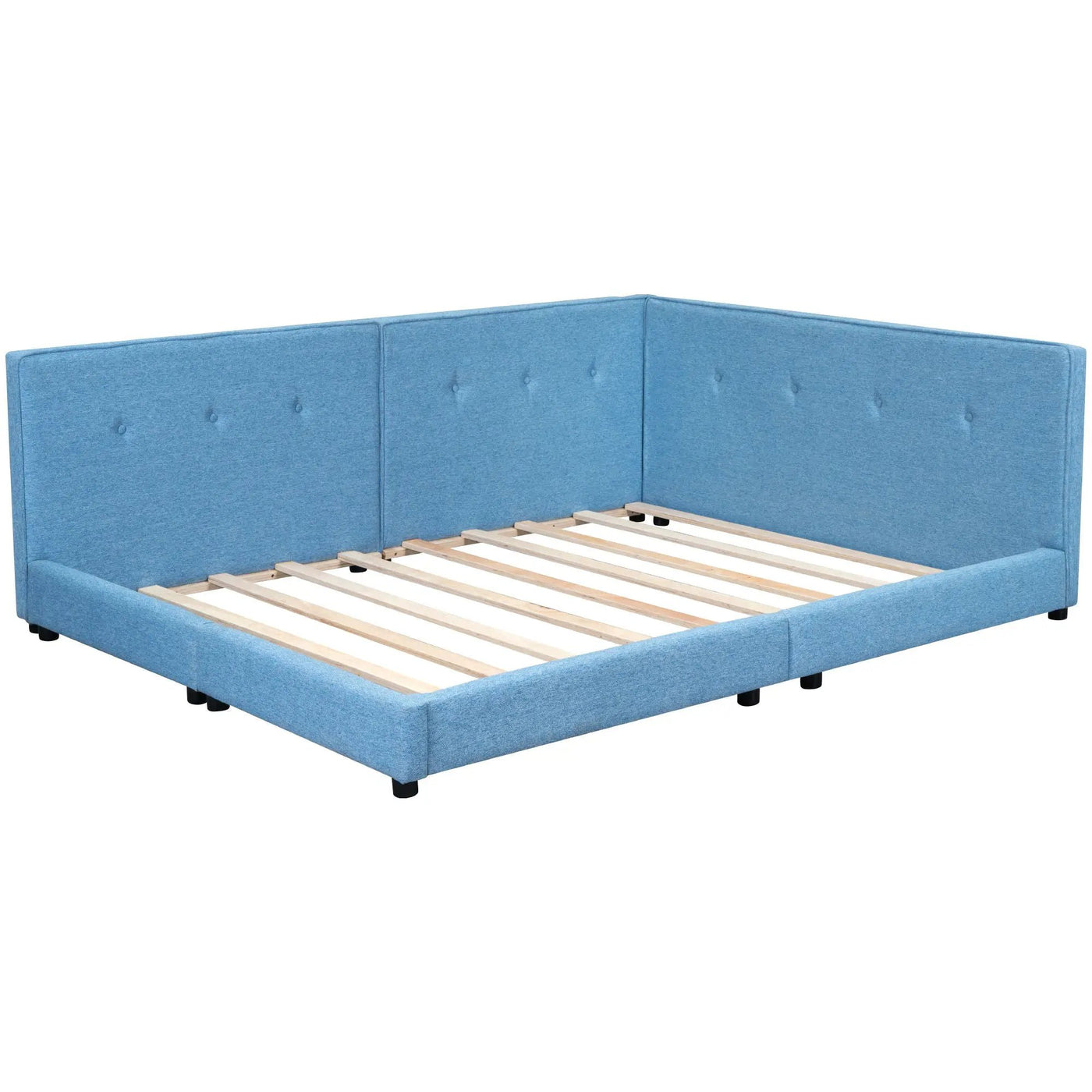 Modern Upholstered Platform Bed With USB Ports And LED Belt by HouseOfZazla