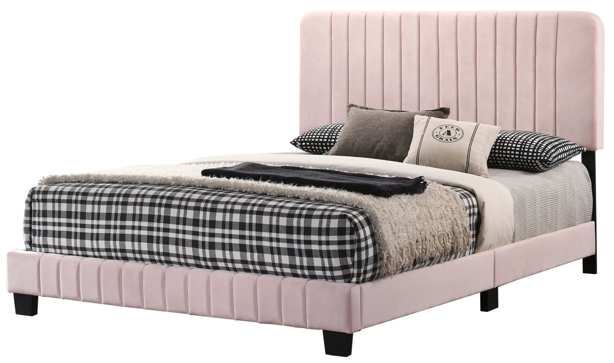 Channel Tufted Bed by Unique Piece Furniture