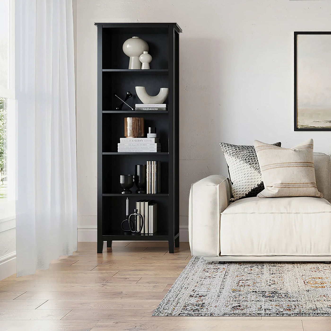 Artisan - 5 Shelf Bookcase, Handcrafted by HouseOfZazla