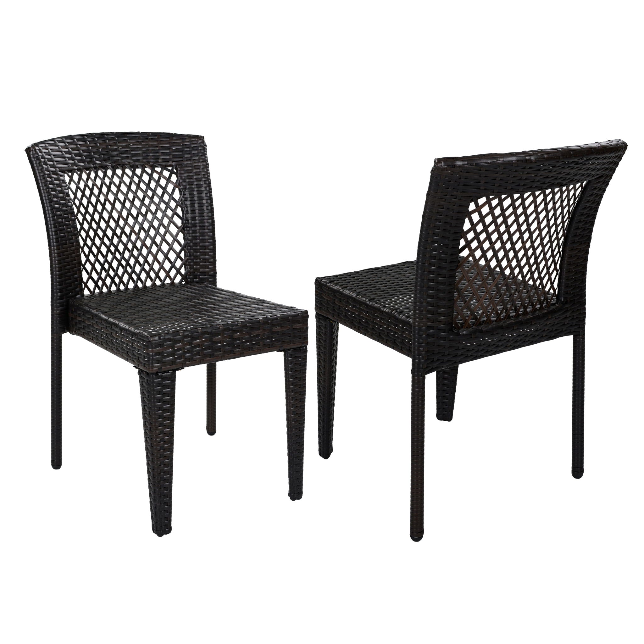7 Piece Outdoor Dining Set with Table and 6 Chairs - Brown Multi by HouseOfZazla