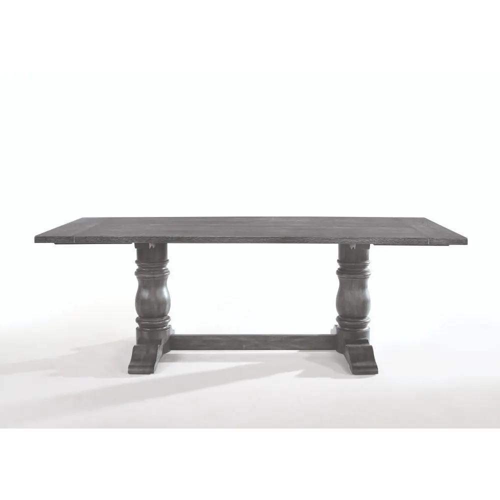 Leventis - 30" Dining Table - Weathered Gray by Unique Piece Furniture