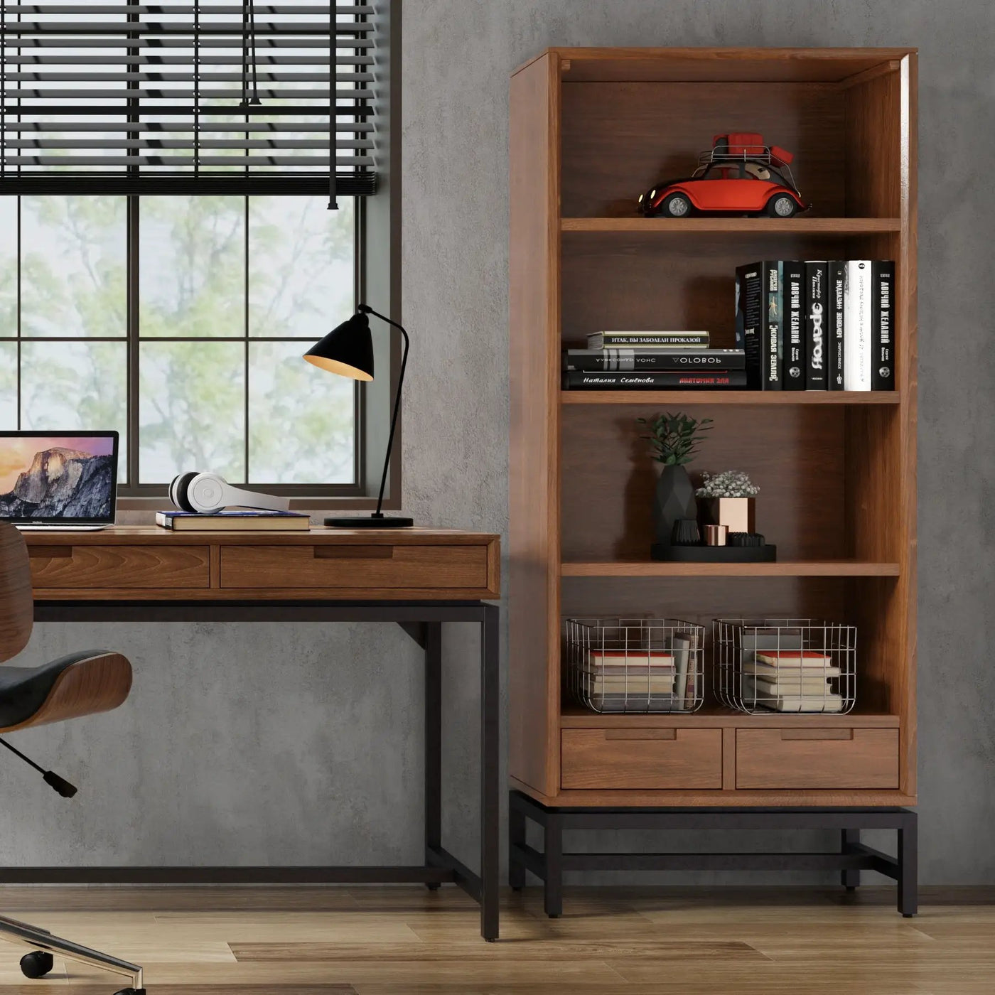 Banting - Mid Century Bookcase, Handcrafted by HouseOfZazla