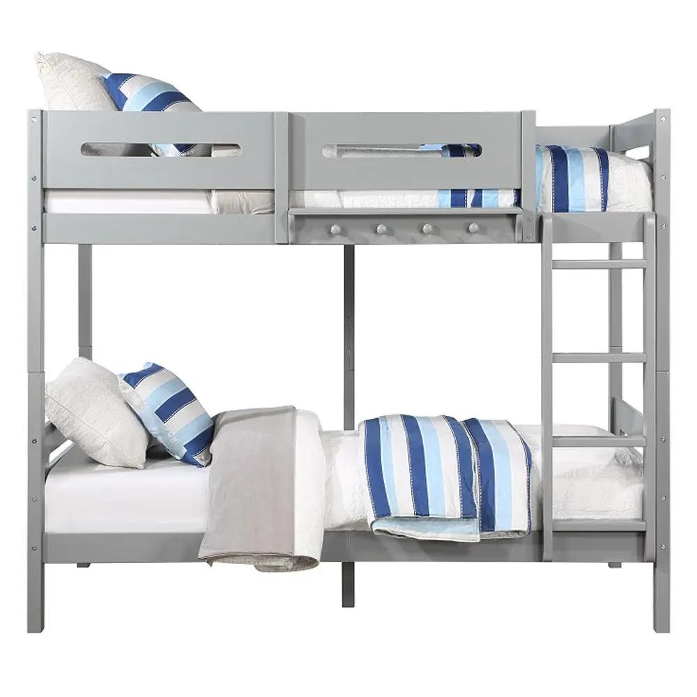 Edah - Twin Over Twin Bunk Bed - Gray by Unique Piece Furniture