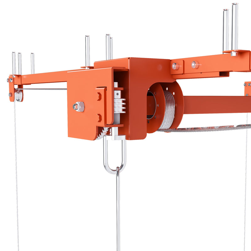 Orange Overhead Garage Storage Rack 3x6 FT by HouseOfZazla