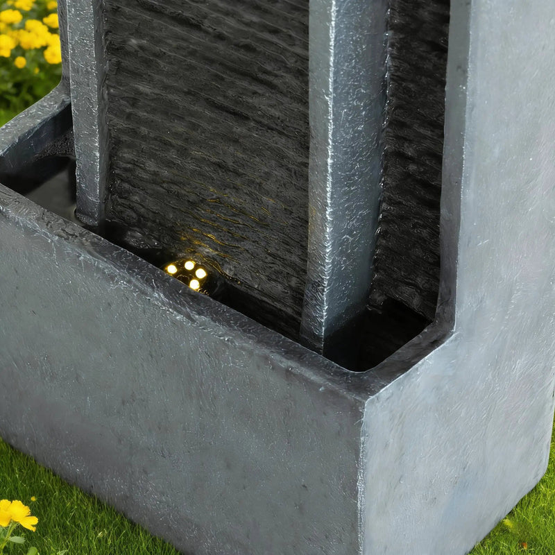 40 Inch Modern Outdoor Water Fountain by HouseOfZazla
