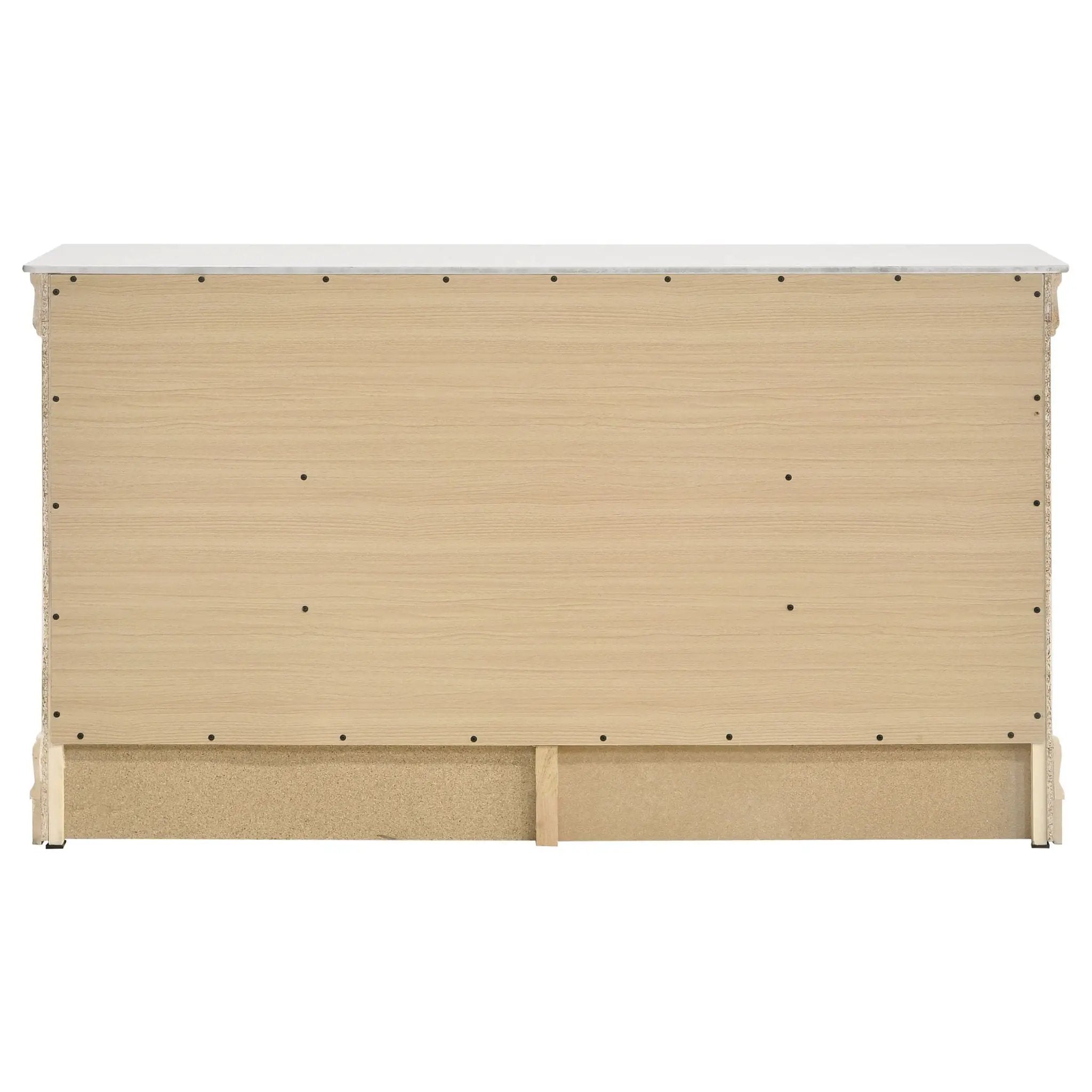 Louis Philippe 6-drawer Dresser White by Unique Piece Furniture