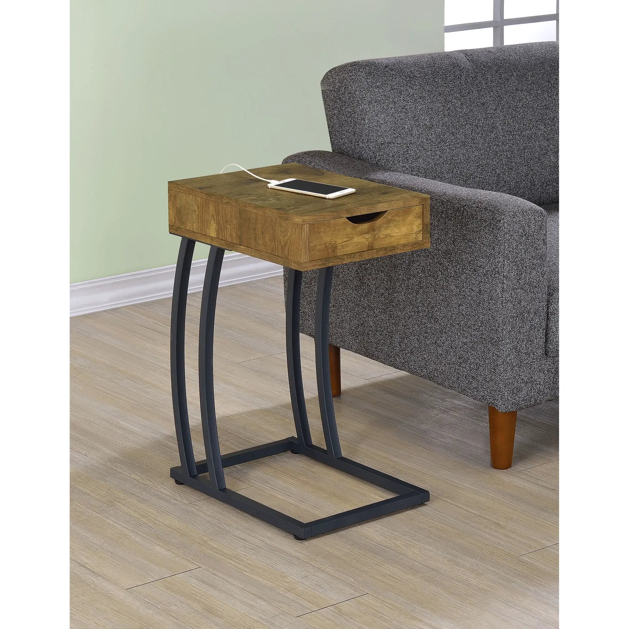 Hi-Tech Accent Table With USB Ports by HouseOfZazla