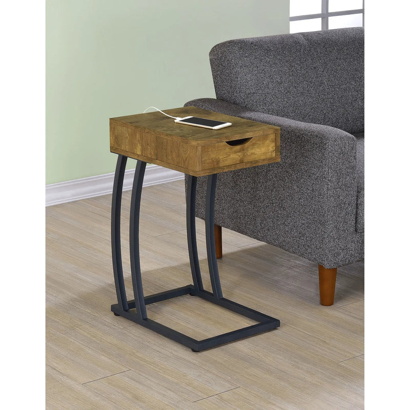 Hi-Tech Accent Table With USB Ports by HouseOfZazla