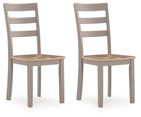 Harperfeld - Dining Room Side Chair (Set of 2) - Natural / Gray