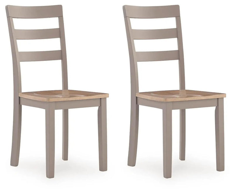 Harperfeld - Dining Room Side Chair (Set of 2) - Natural / Gray by Unique Piece Furniture