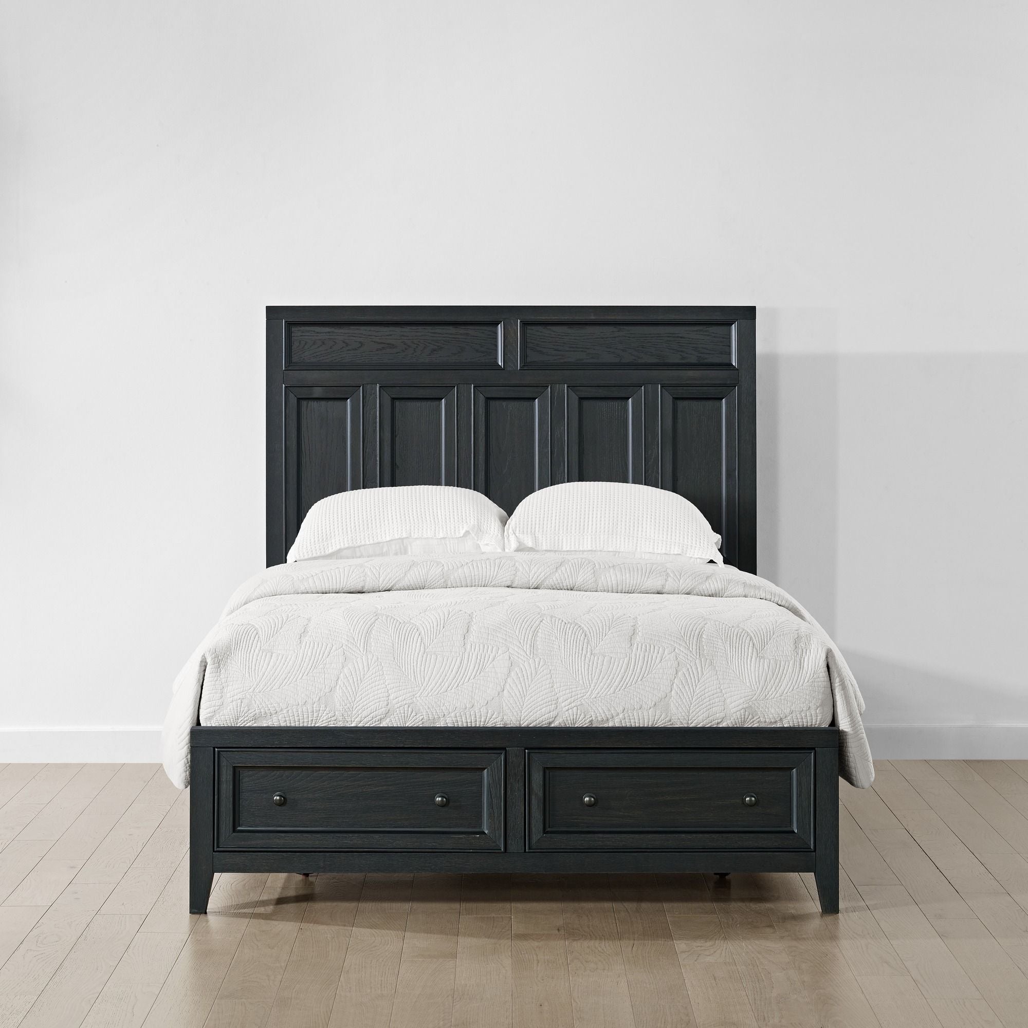 Storage Bed With Panel Headboard And Spacious Footboard Drawers by HouseOfZazla