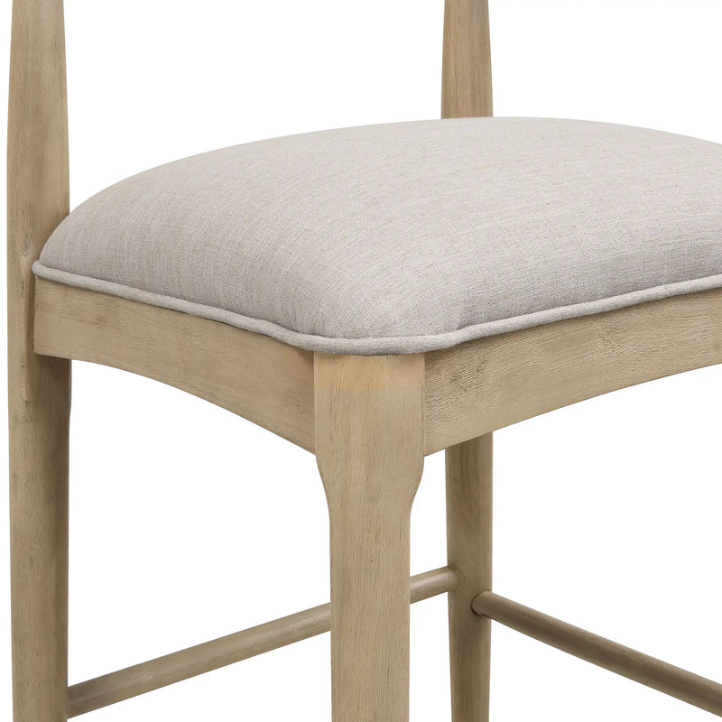 Bar Stool in Pebble Fabric (Set of 2) by HouseOfZazla