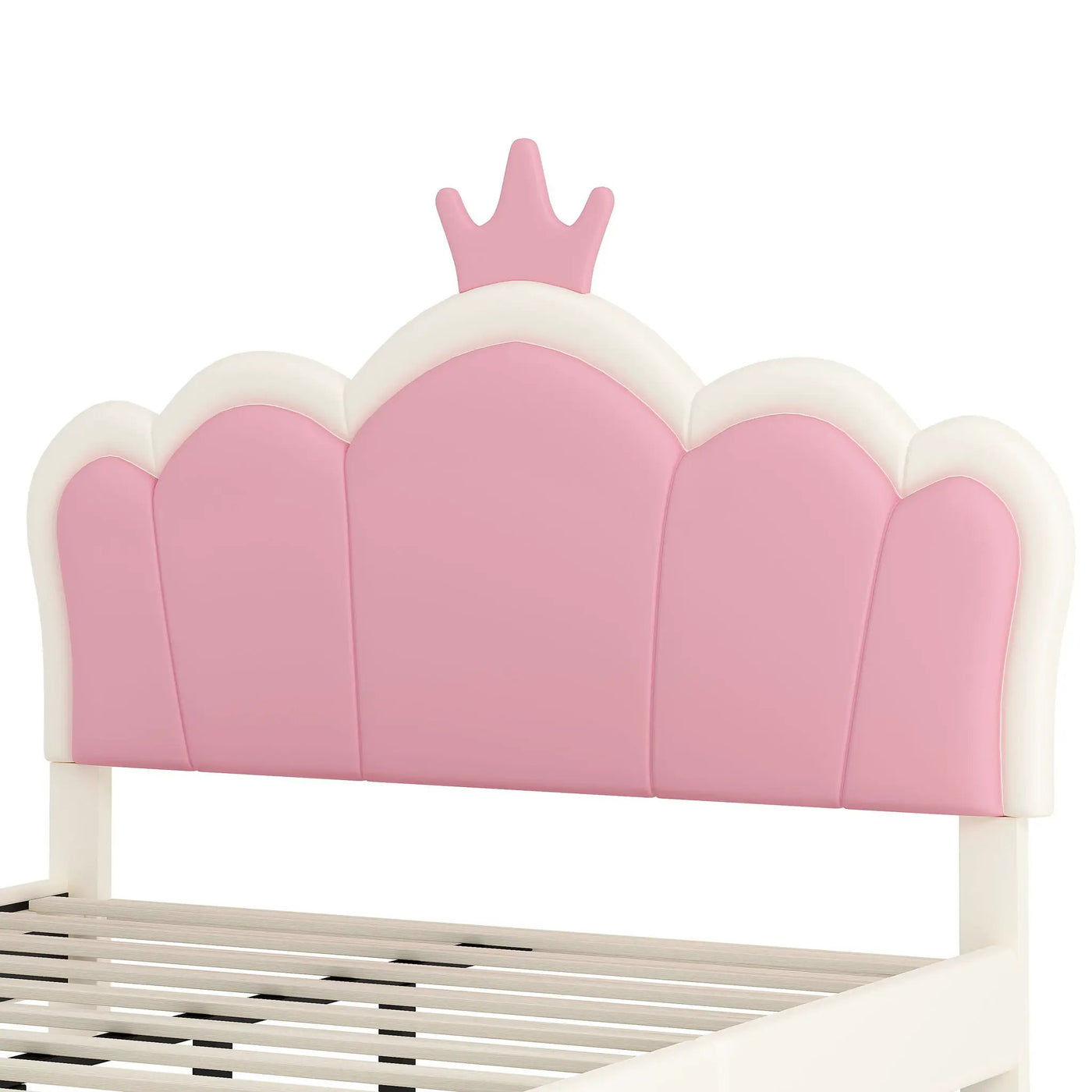 Upholstered Princess Platform Bed With Crown Headboard by HouseOfZazla