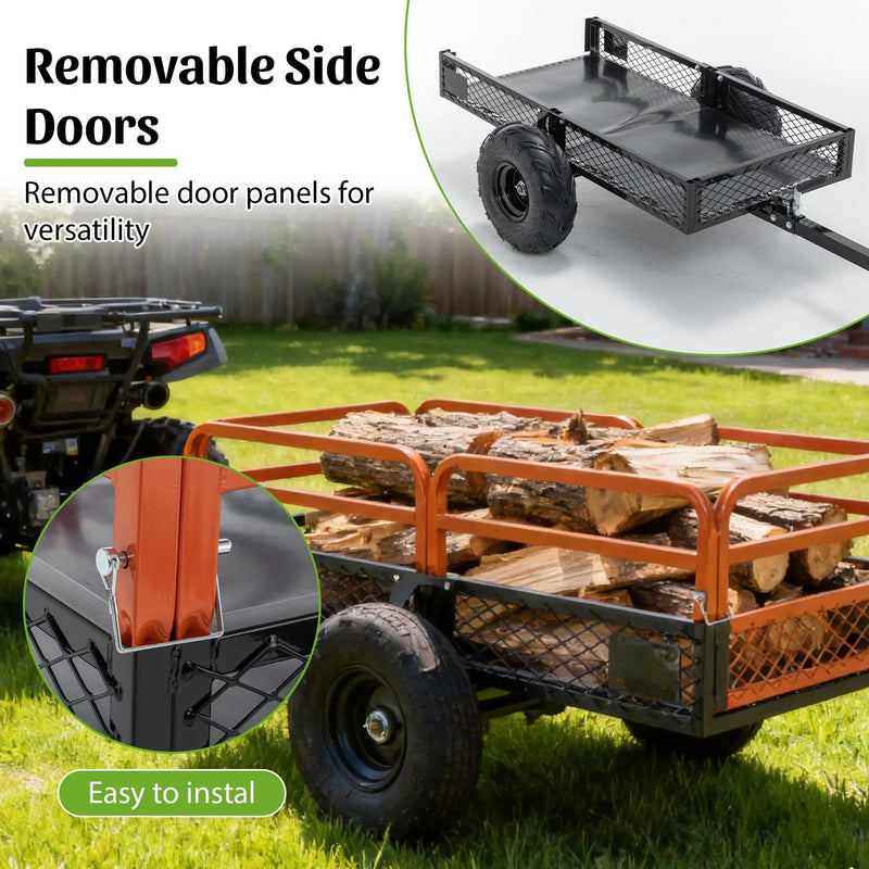 1500LBS Capacity 15 Cubic Feet Dump Cart Trailer by HouseOfZazla