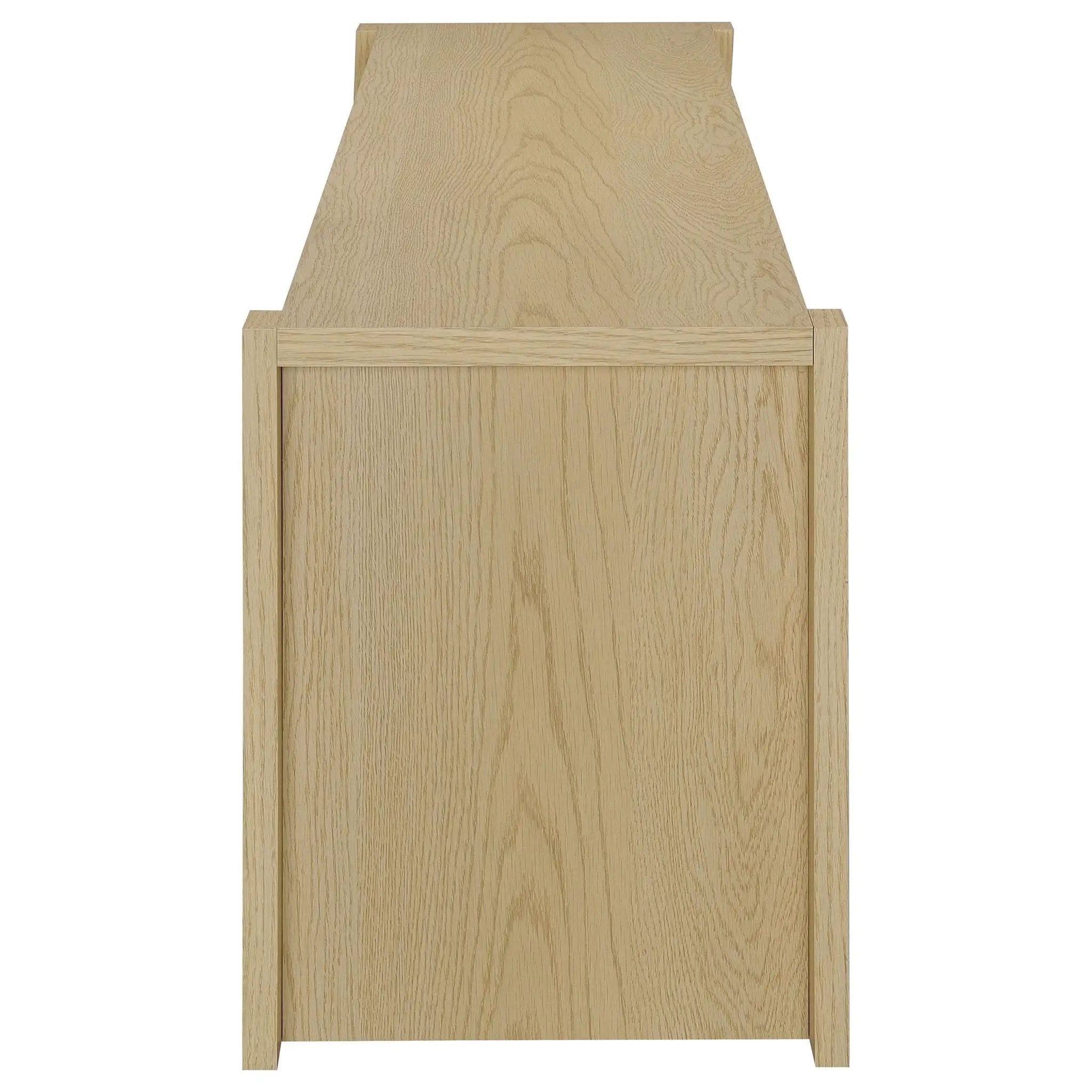 Laurelton 78-inch 4-door TV Stand Media Console Light Oak by Unique Piece Furniture