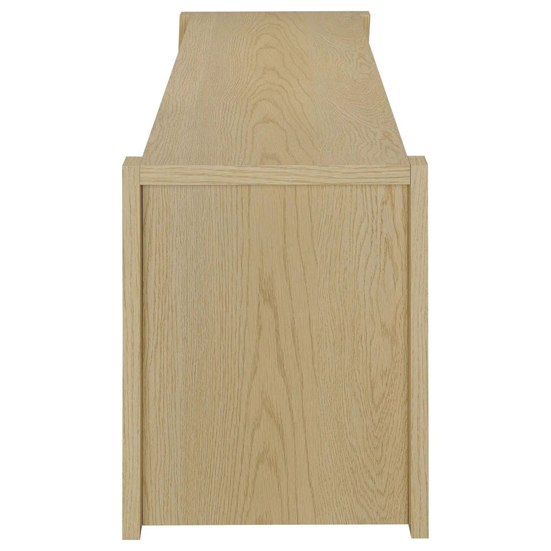Laurelton 78-inch 4-door TV Stand Media Console Light Oak by Unique Piece Furniture