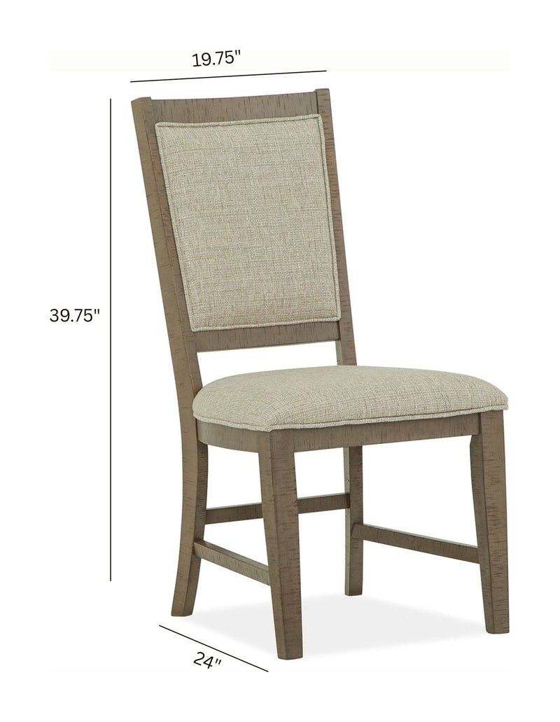 Paxton Place - Step Upholstered Side Chair (Set of 2) - Dovetail Gray, photo 4 of 7