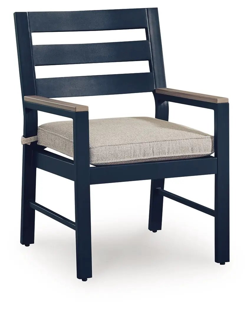 East Beach - Arm Chair With Cushion (Set of 2) - Blue by Unique Piece Furniture
