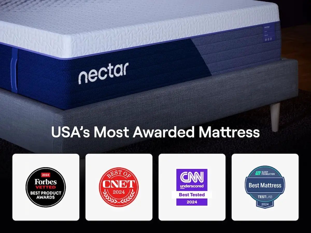 Nectar Luxe Hybrid - White - Mattress by Unique Piece Furniture