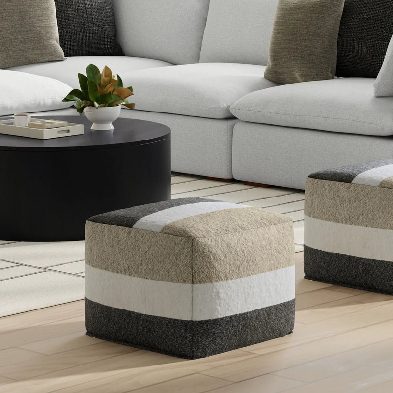 Clay - Square Pouf, Upholstered by HouseOfZazla