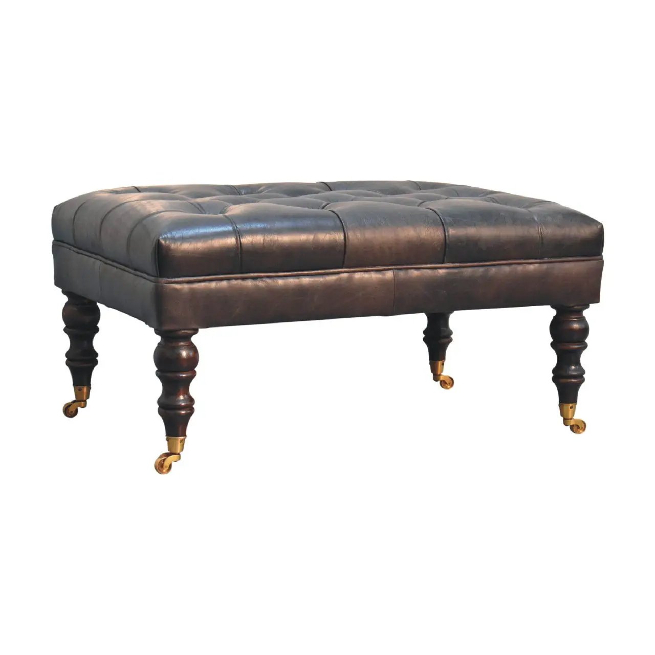 Buffalo - Ottoman With Castor Legs by HouseOfZazla
