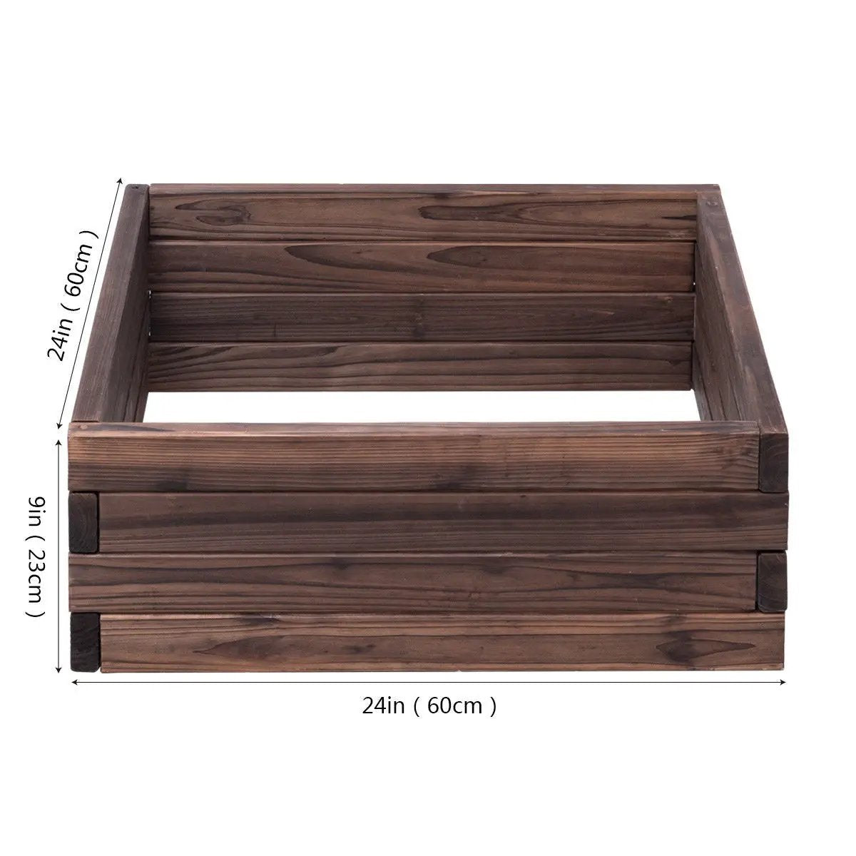 Square Raised Garden Bed Flower Vegetables Seeds Planter by DirectDeals